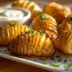 Crispy and flavorful Hasselback Potatoes, a perfect side dish.