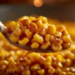 Honey Butter Skillet Corn in a skillet, garnished and ready to serve.