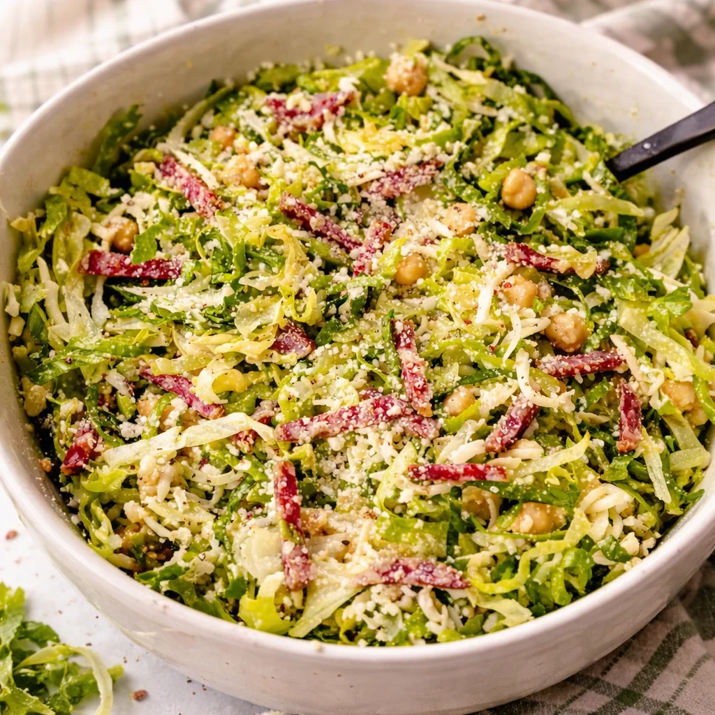 Delicious La Scala Chopped Salad with salami, cheese, and vibrant veggies