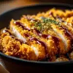 Japanese Katsu Bowl with crispy tonkatsu and flavorful tonkatsu sauce