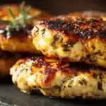 Juicy Greek chicken burgers served with tzatziki sauce