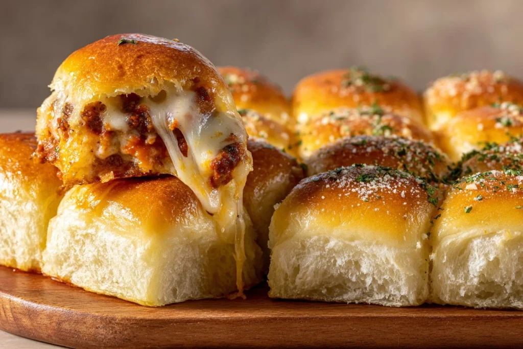 Delicious pizza sliders displayed on a platter