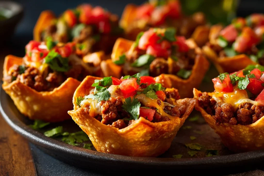 Delicious Taco Ranch Bites served on a platter, perfect for any occasion.