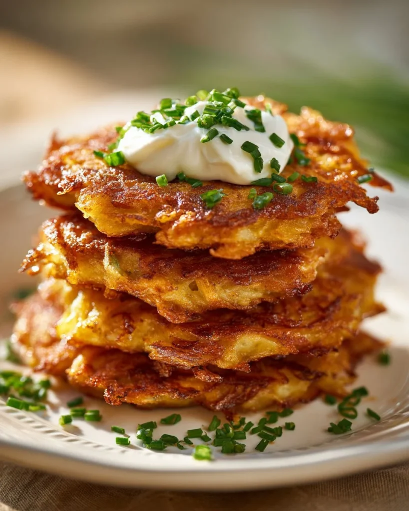 Plate of crispy Amish onion fritters ready to be served