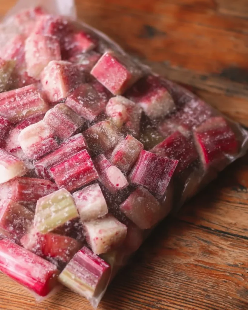 Delicious recipes featuring frozen rhubarb in various dishes.