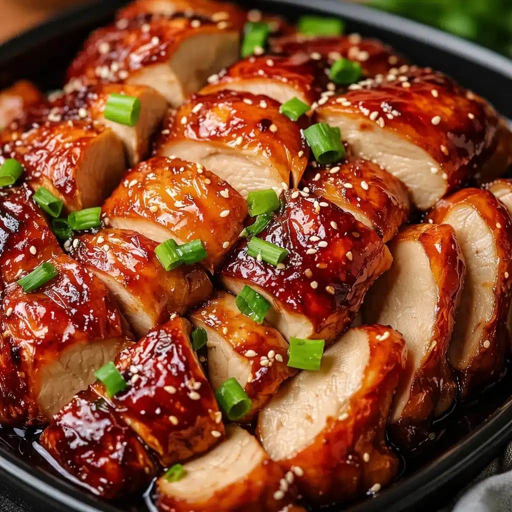 Delicious Char Siu Chicken with a sticky honey glaze and five-spice seasoning.