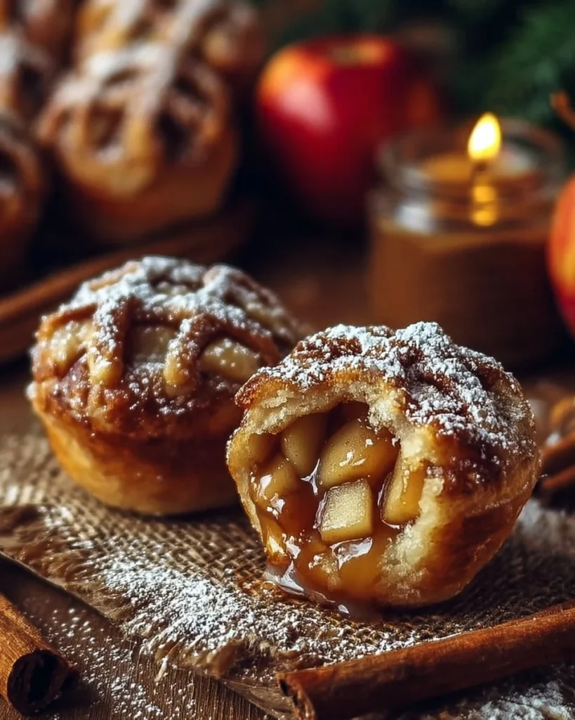 Delicious Simple Caramel Apple Pie Bombs served on a plate