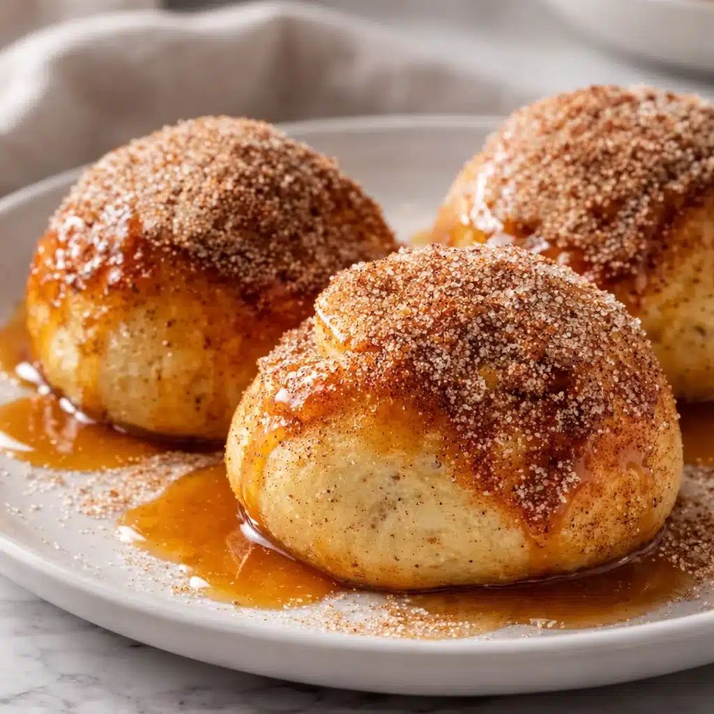 Delicious Simple Caramel Apple Pie Bombs filled with apple pie filling and caramel