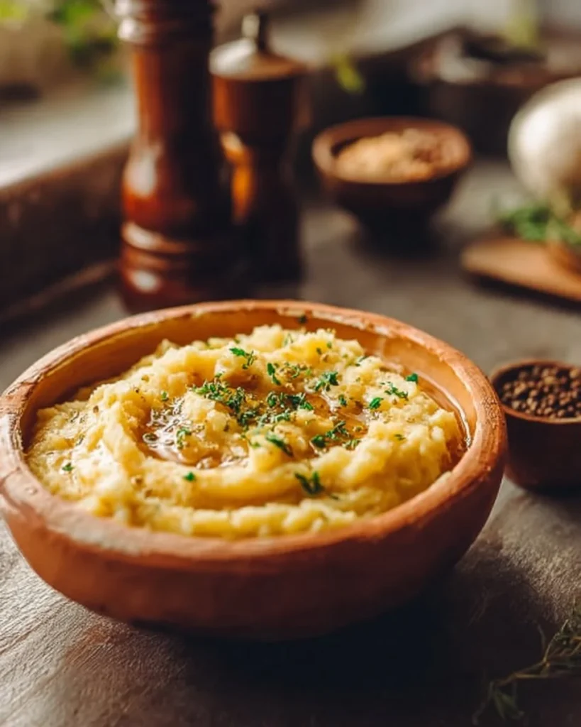 Traditional Scottish Clapshot made with turnips and potatoes