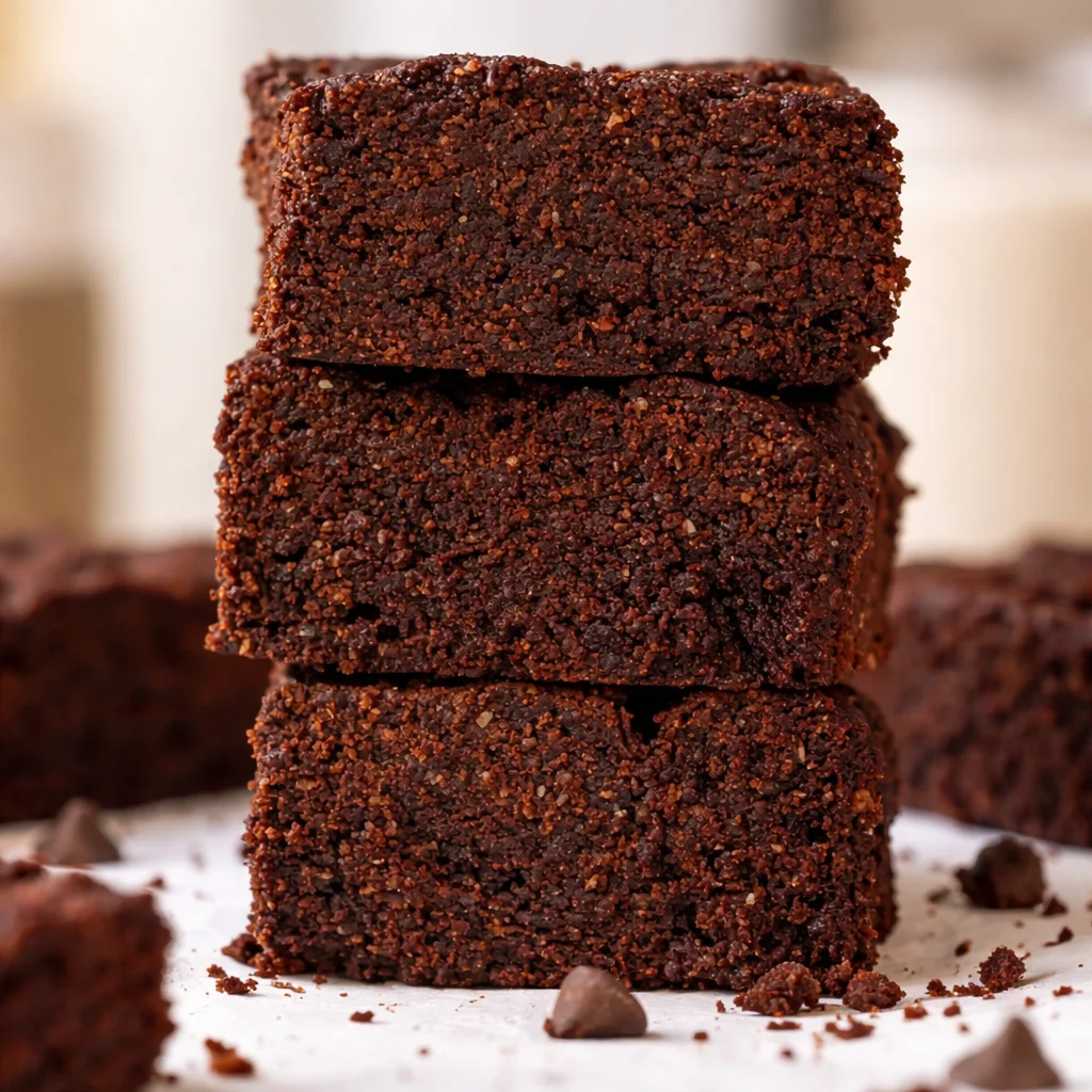 Fudgy brownies with banana, dark chocolate, and a rich, indulgent texture.