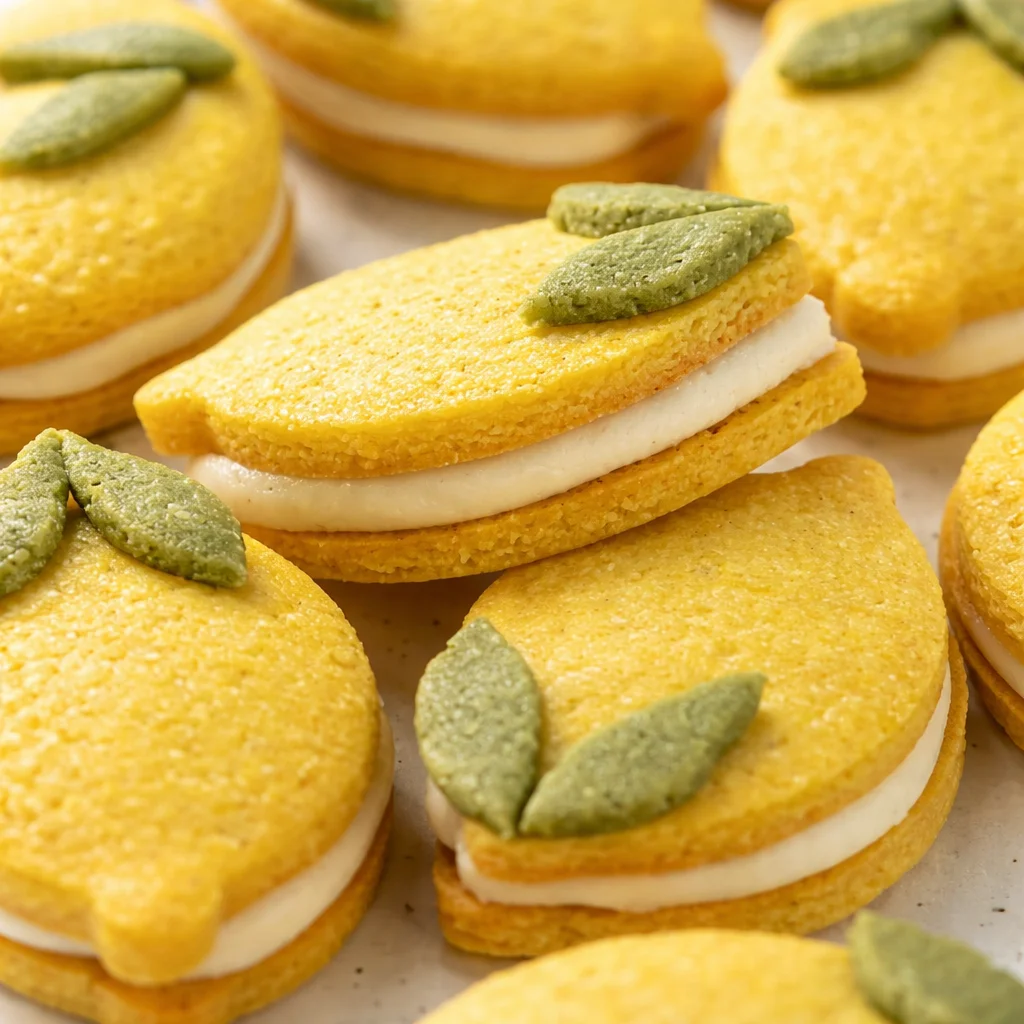 Delicious Lemon Sandwich Cookies With Lemon Curd, perfect for springtime desserts.