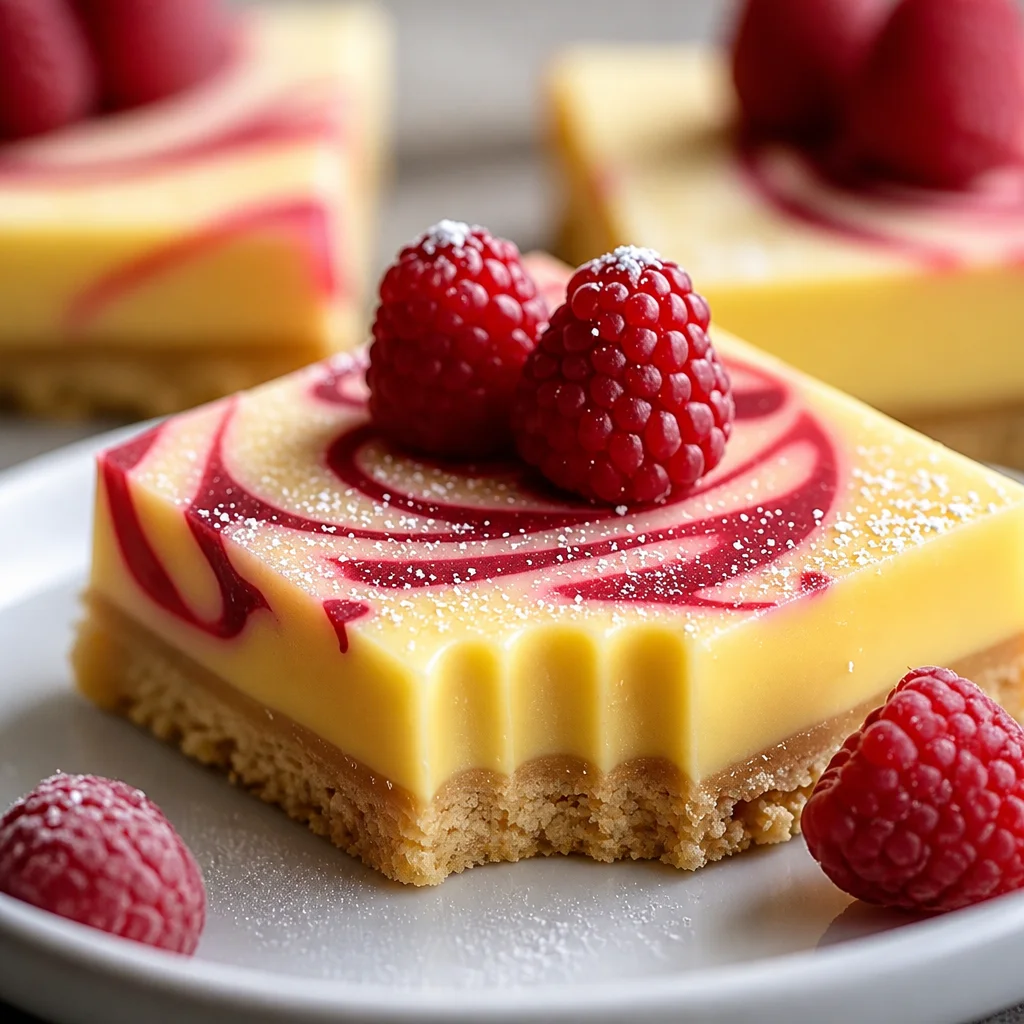 Delicious Raspberry Lemon Bars with a buttery crust and vibrant raspberry lemon custard.