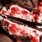 Delicious Chocolate Strawberry Yogurt Clusters with fresh strawberries and chocolate.