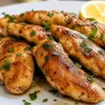 Quick Mediterranean Chicken Tenders cooked with Greek seasonings and fresh ingredients.
