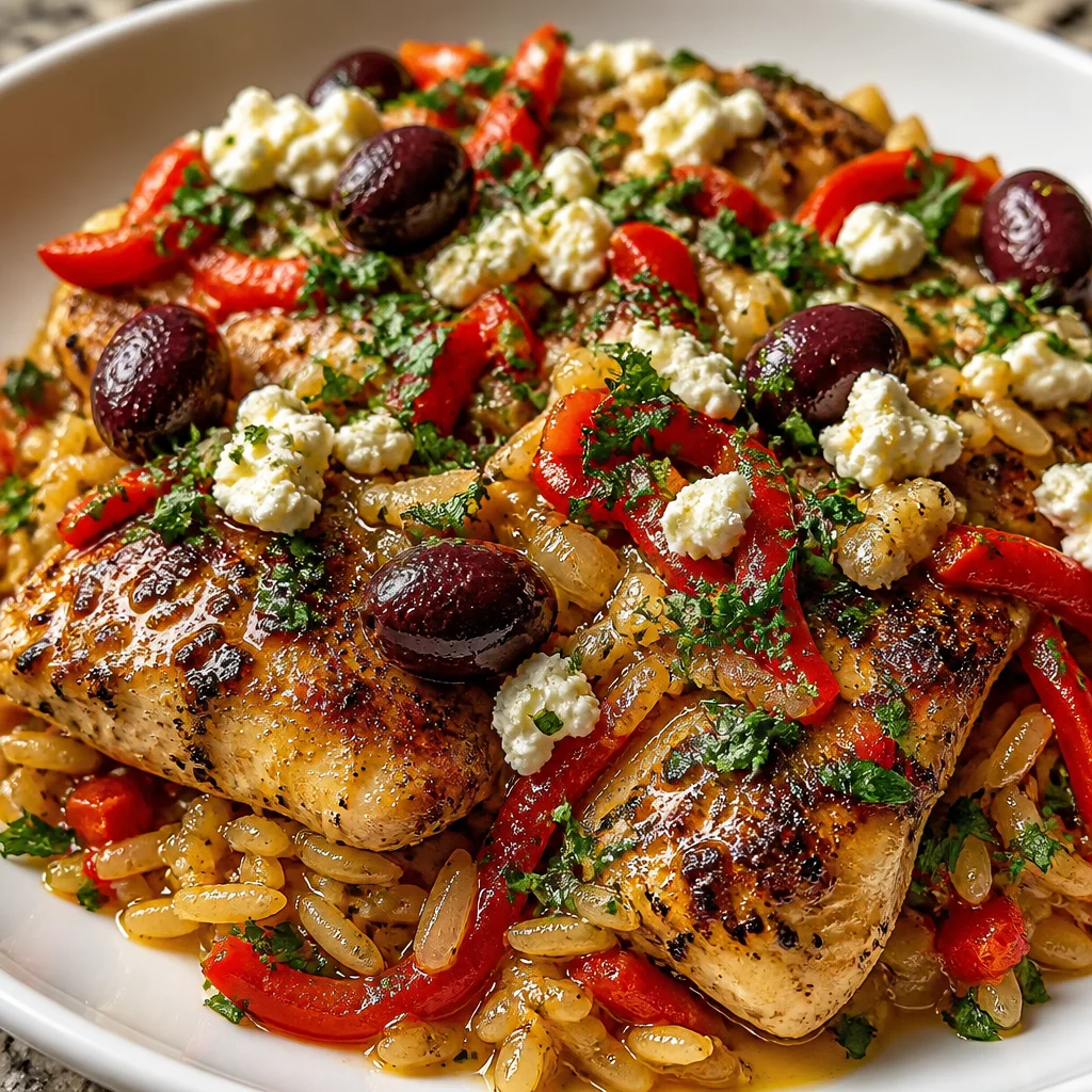 Delicious Greek Chicken Casserole ready to be served, showcasing comfort food at its best.