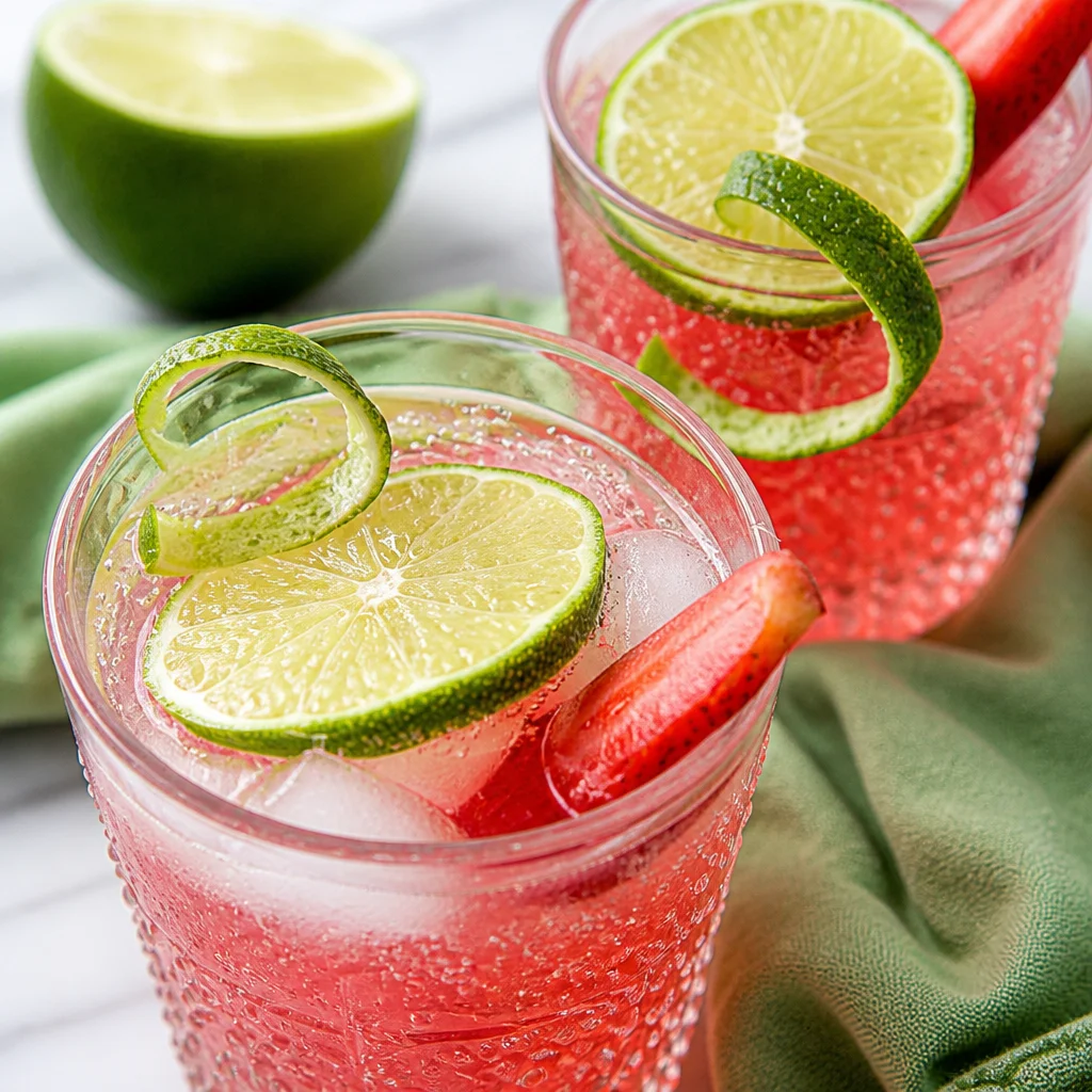 Rhubarb dessert showcasing its vibrant color and spring flavor in a delicious dish.