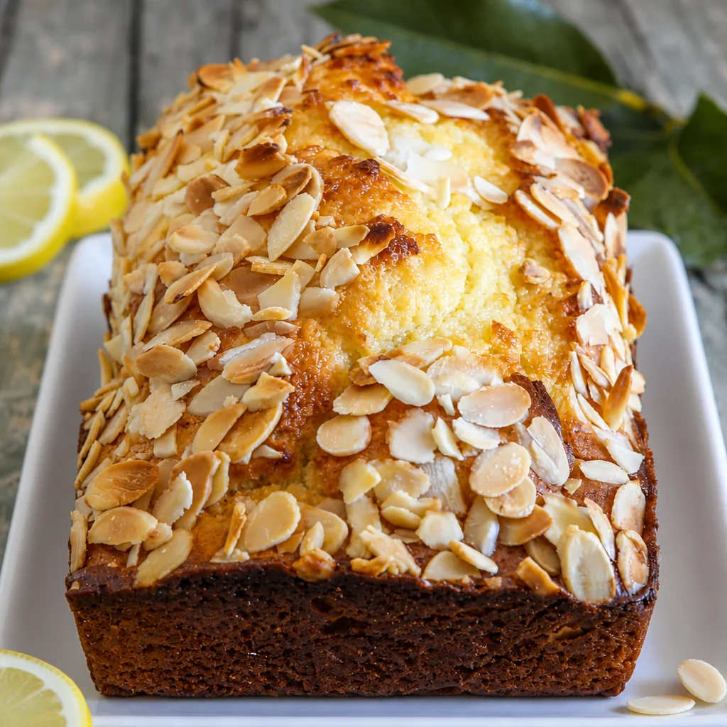 Sliced Easy Lemon Ricotta Bread on a cutting board, showcasing its moist texture.