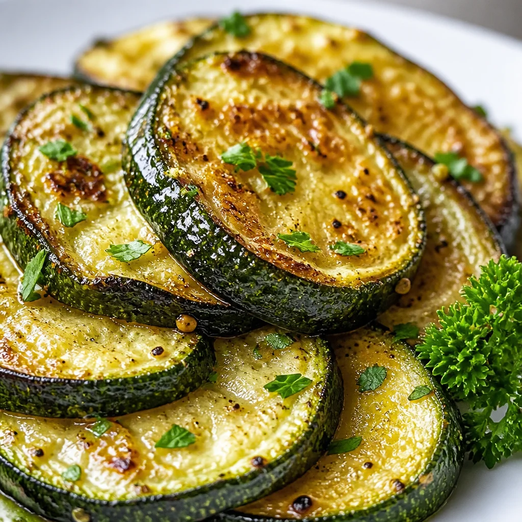 Skillet of perfectly sautéed zucchini with garlic and lemon seasoning