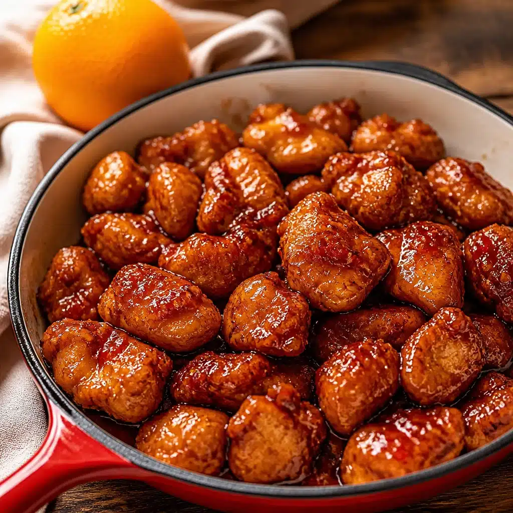 Delicious homemade Orange Chicken served with a flavorful sweet and tangy sauce.