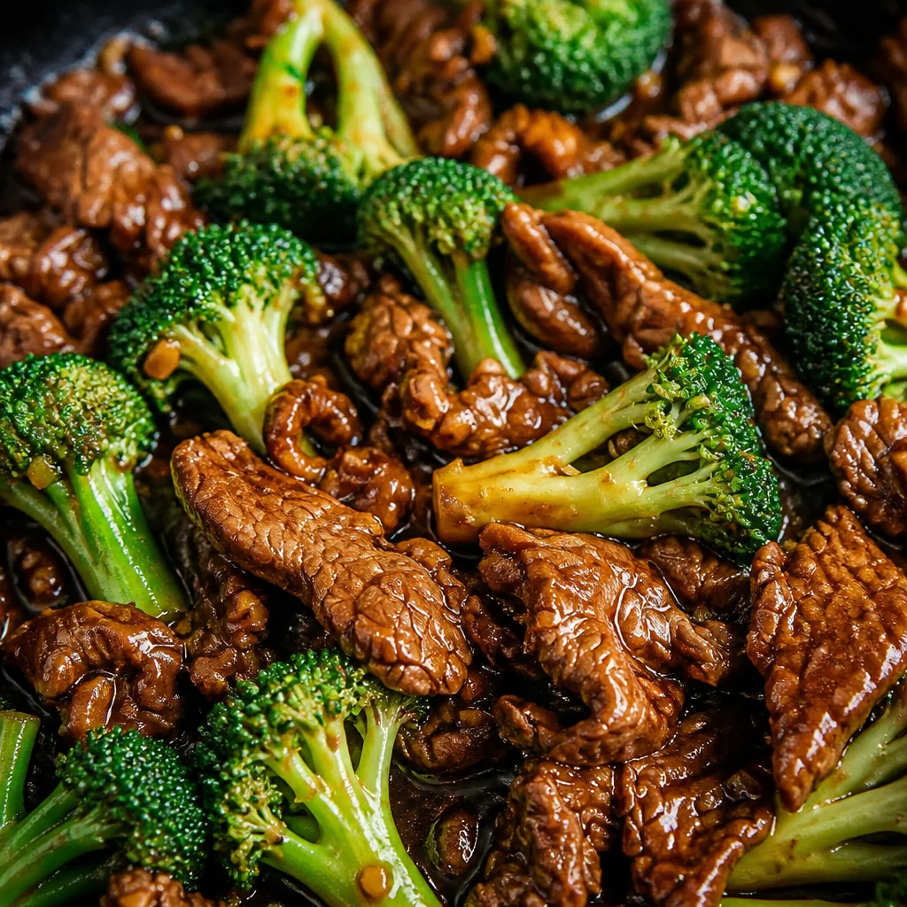Delicious Chinese Beef and Broccoli stir-fry with tender beef and crispy broccoli in savory sauce.