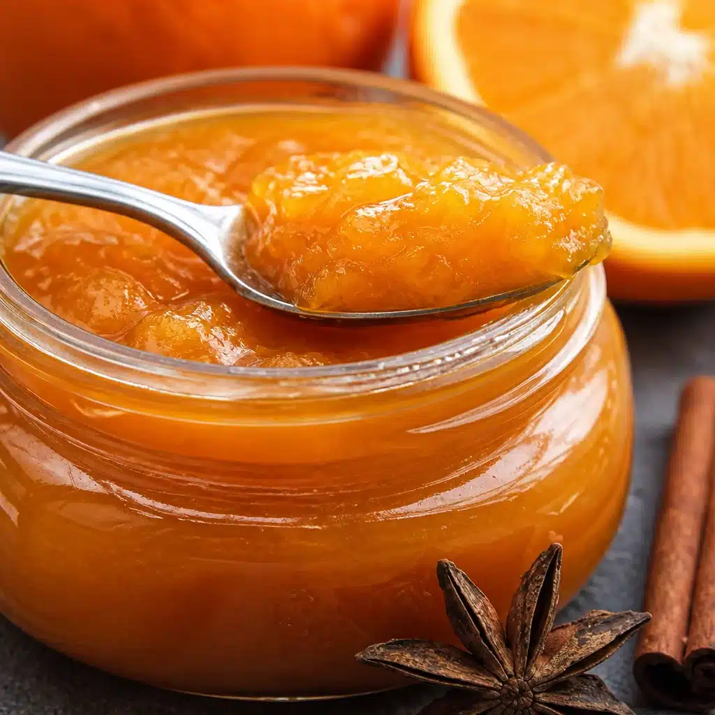 Homemade Orange Jam made with fresh oranges, lemon juice, and sugar.