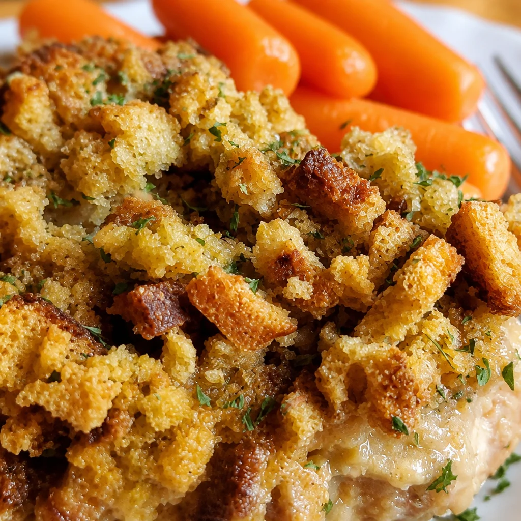 Delicious Slow Cooker Chicken and Stuffing prepared in a cozy meal to delight your family.