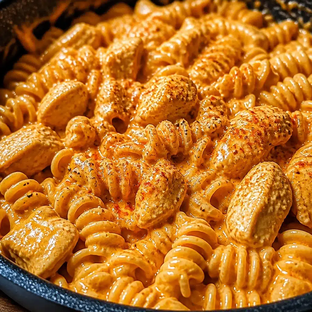 Creamy and spicy Buffalo Chicken Pasta dish served in a bowl with fresh herbs.