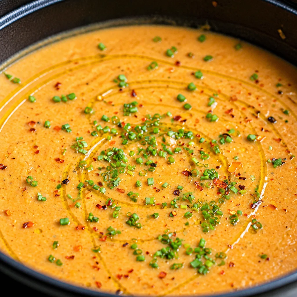 Spice-roasted cauliflower in coconut tomato sauce with red lentils for a delicious vegan meal.