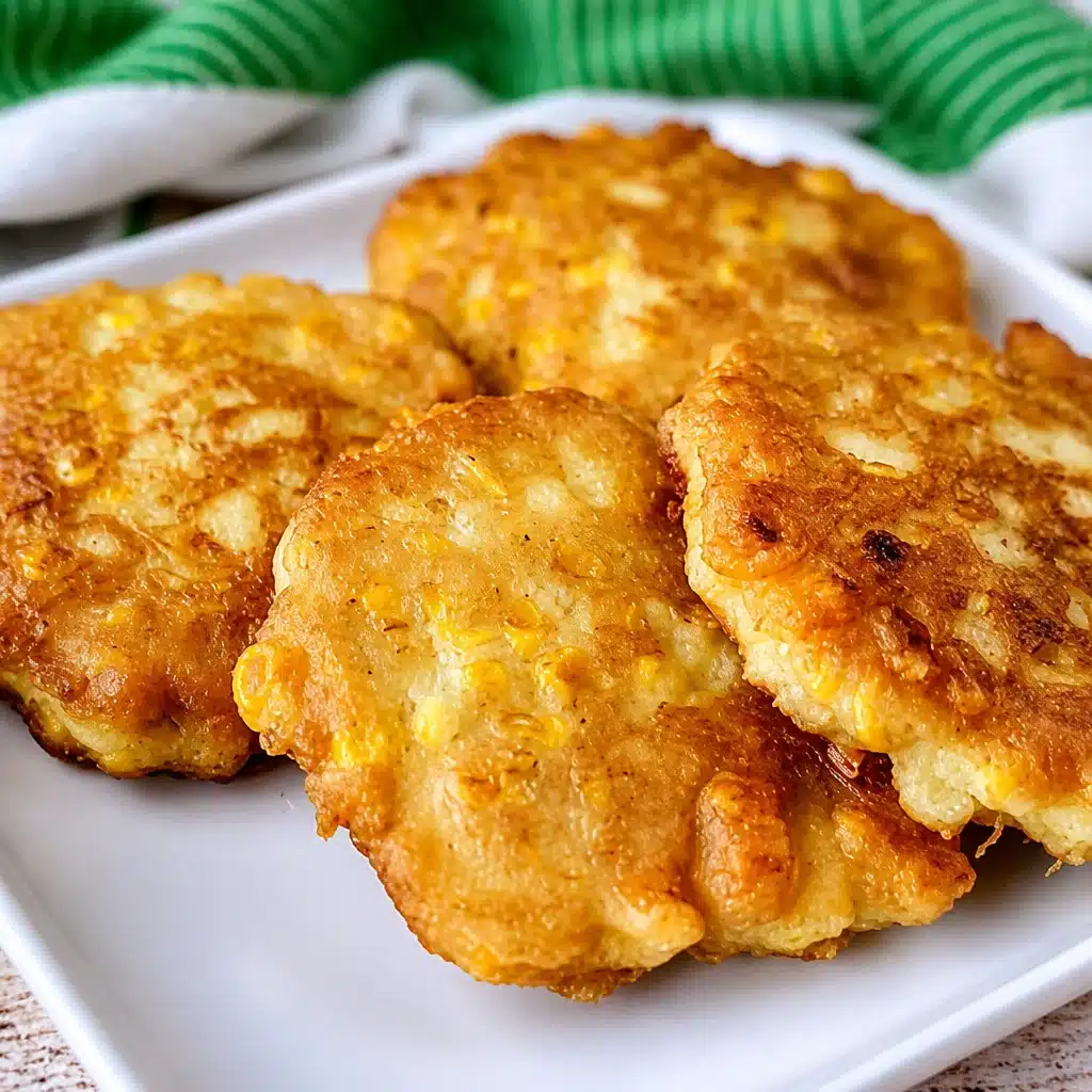 Delicious homemade corn fritters with fresh corn and golden brown crispy texture.