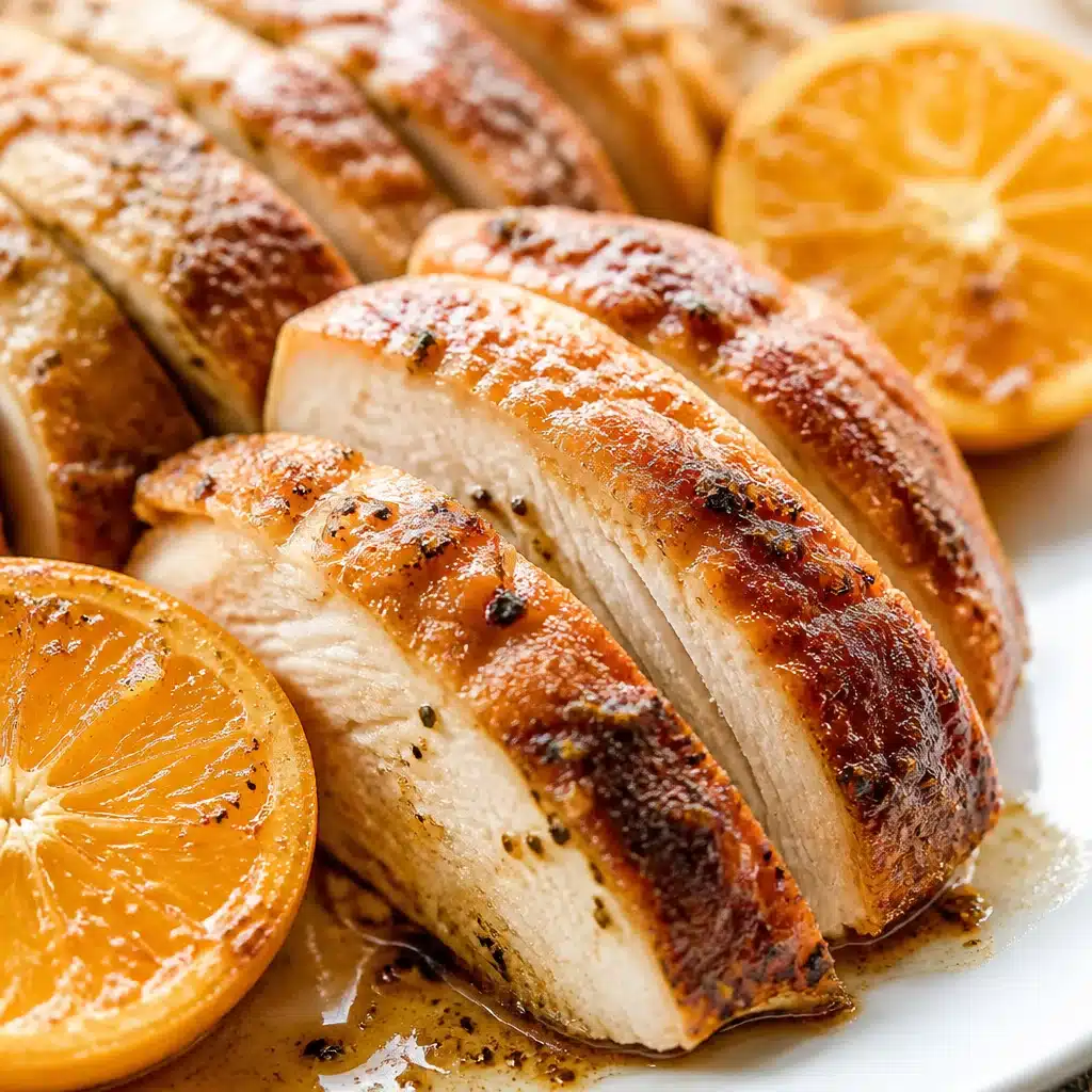A perfectly roasted turkey breast garnished with herbs, ready for serving.