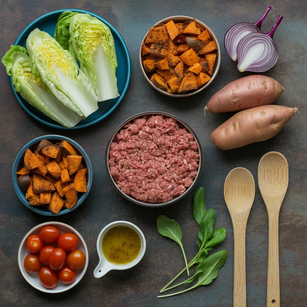sweet potato burger bowl ingredients