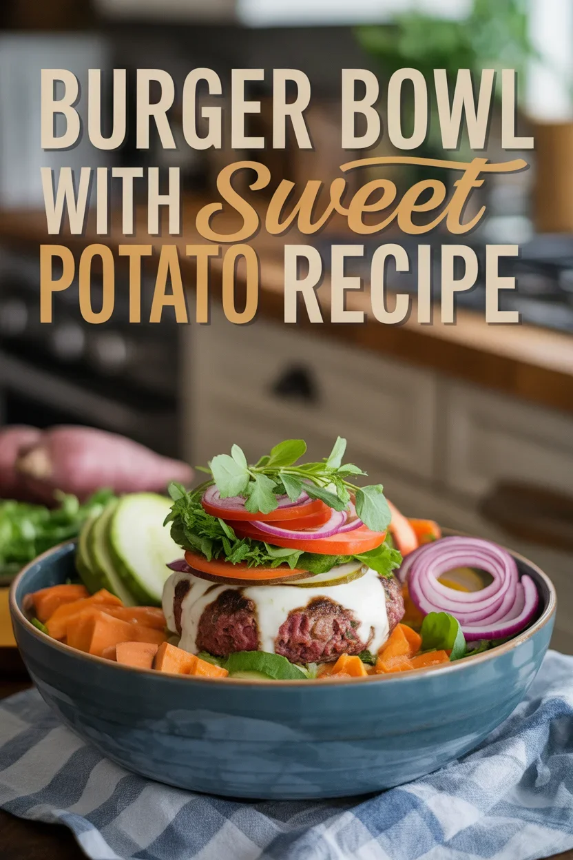 sweet potato burger bowl Pinterest
