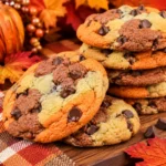 Delicious marble chocolate chip cookies with swirls of chocolate and vanilla dough.