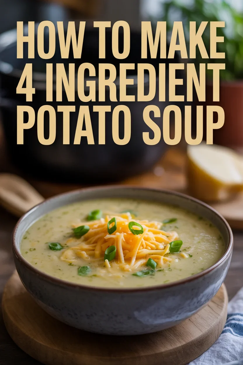 How to Make 4 Ingredient Potato Soup