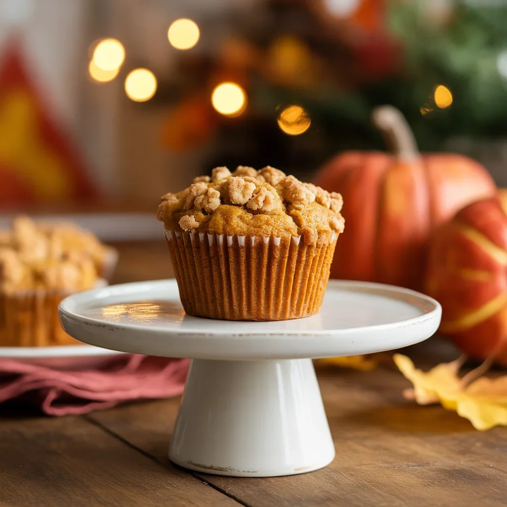Small Batch Apple Pumpkin Streusel Muffins