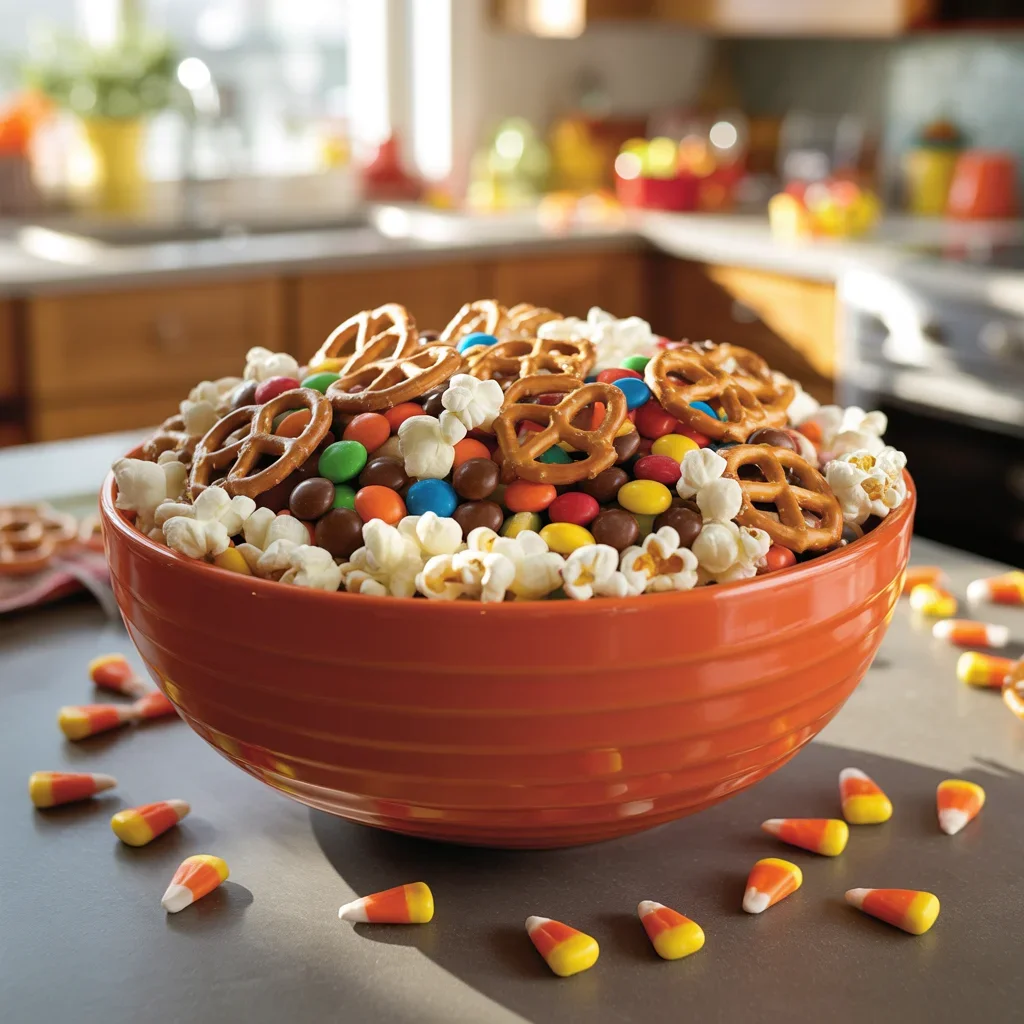 Spooky Sweet Halloween Popcorn Mix