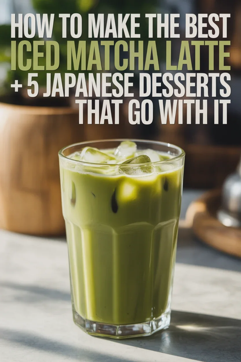 How to Make the Best Iced Matcha Latte + 5 Japanese Desserts That Go With It
